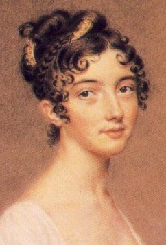 Portrait Elizabeth Binney dengan gaya rambut yang lebih sederhana dan elegan di tahun 1806.