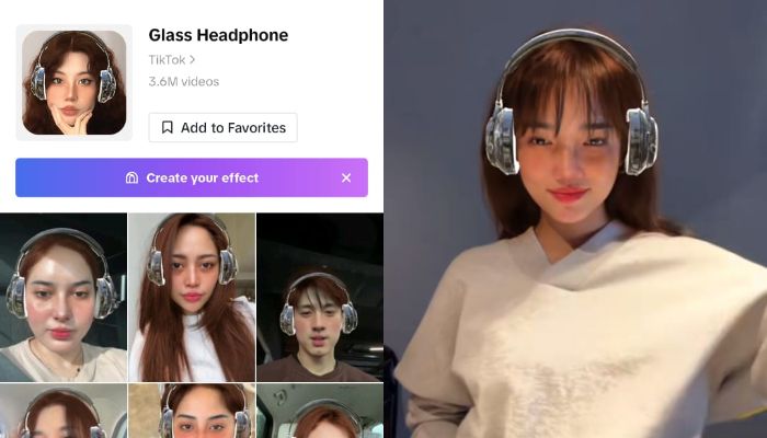 Berikut ini langkah-langkah memakai filter Glass Headphone yang tengah viral di TikTok. Yuk simak caranya Kawan Puan