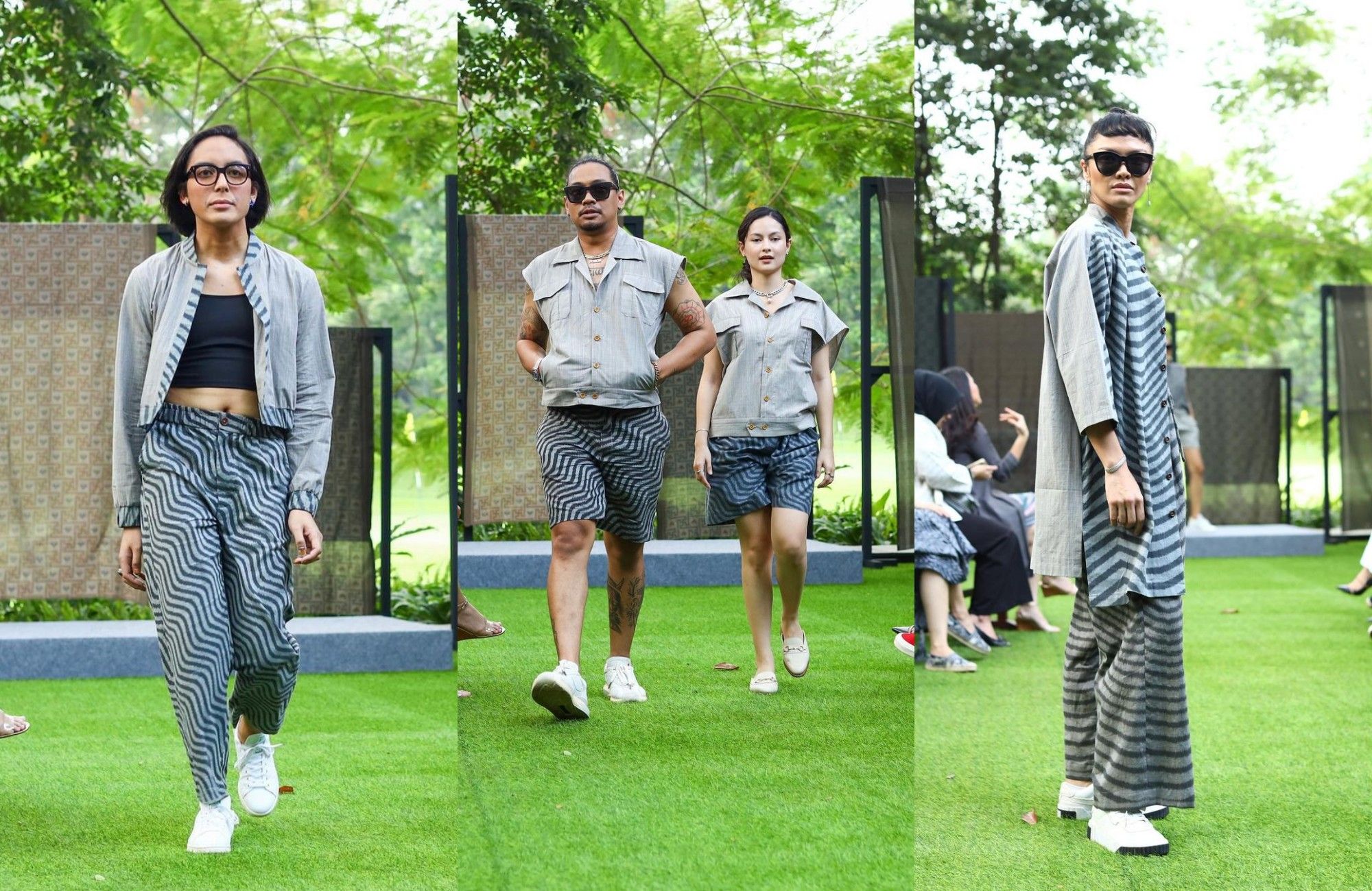 Baru-baru ini label mode ohmmbybai rilis koleksi pakai tenun ikat motif galaran. Apa itu tenun ikat motif galaran yang punya pola bergelombang?