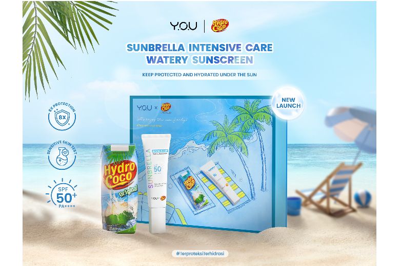 Brand kecantikan YOU Beauty kembali membawa gebrakan baru dengan meluncurkan produk sunscreen “Sunbrella Intensive Care Watery Sunscreen”. 