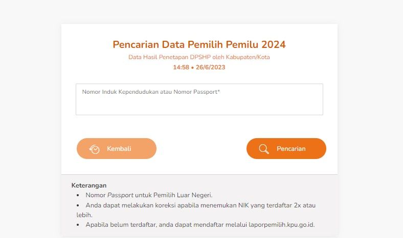 Berikut ini cara mengecek apakah Kawan Puan sudah terdaftar sebagai pemilih tetap Pemilu 2024 atau belum. 