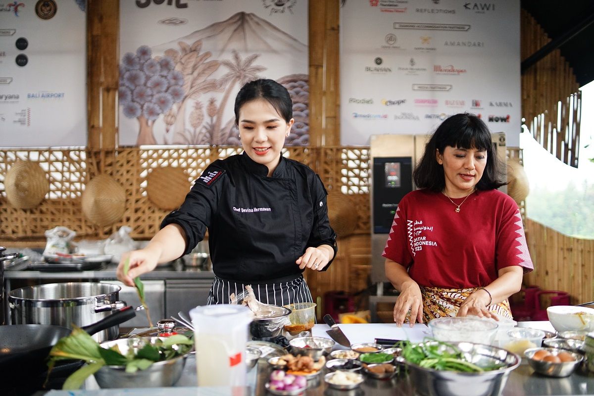 Culinary Journey, bagian dari rangkaian pertukaran budaya Qatar-Indonesia 2023 Year of Culture di acara Ubud Food Festival 2023.