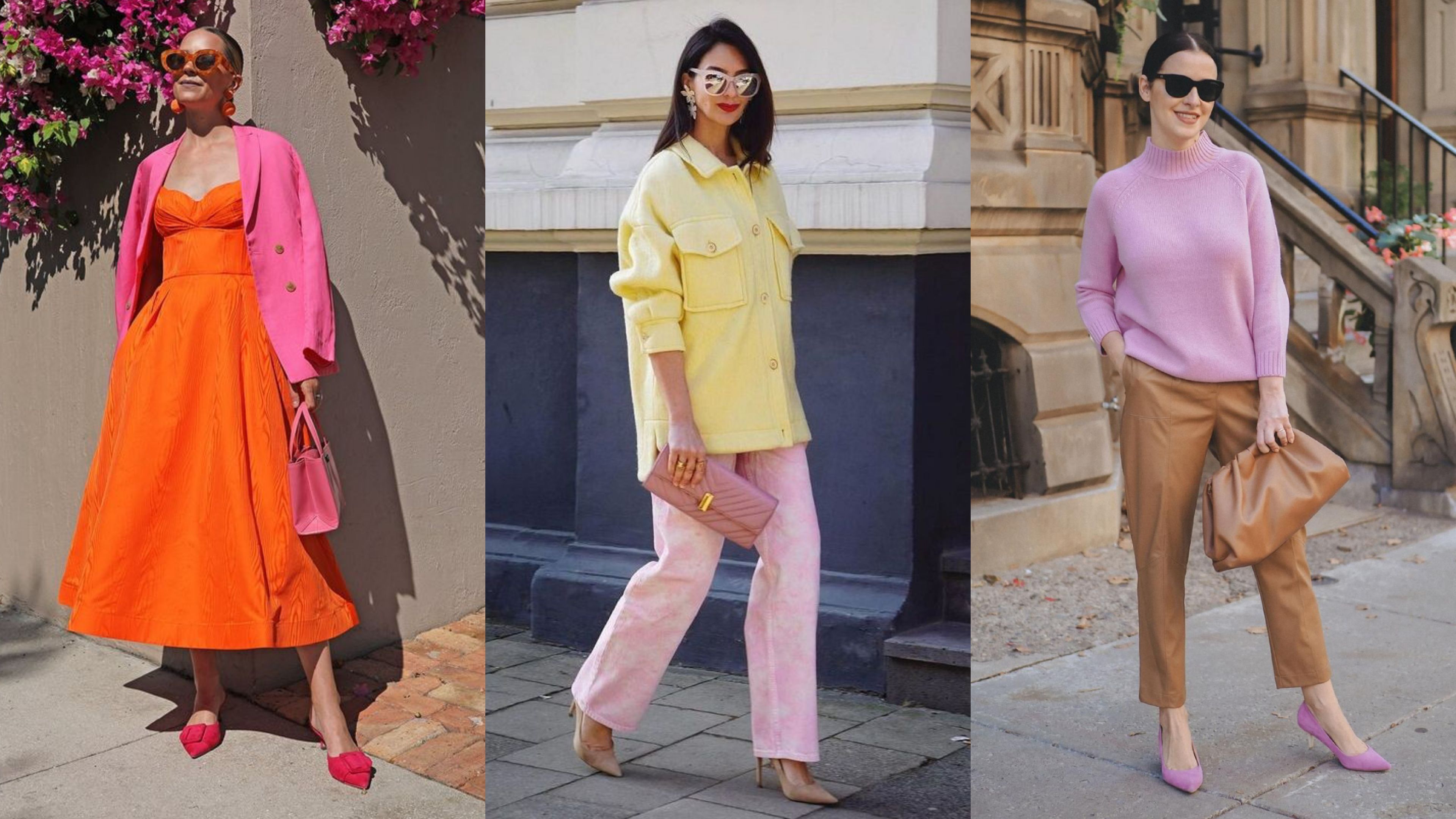 Agar lebih seru saat nonton Barbie, coba bergaya  dengan outfit warna pink. Ini inspirasi gaya kombinasi warna pink.