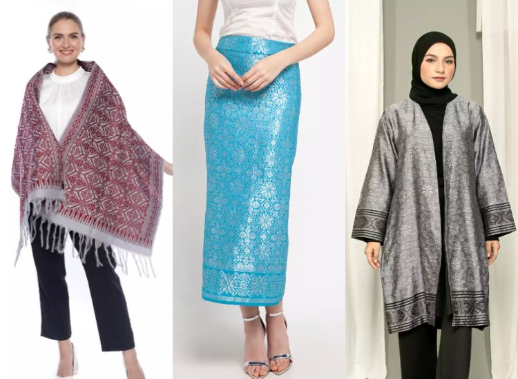 Berikut ini berbagai rekomendasi fashion item yang terbuat dari kain tenun, ada cardigan sampai pasmina
