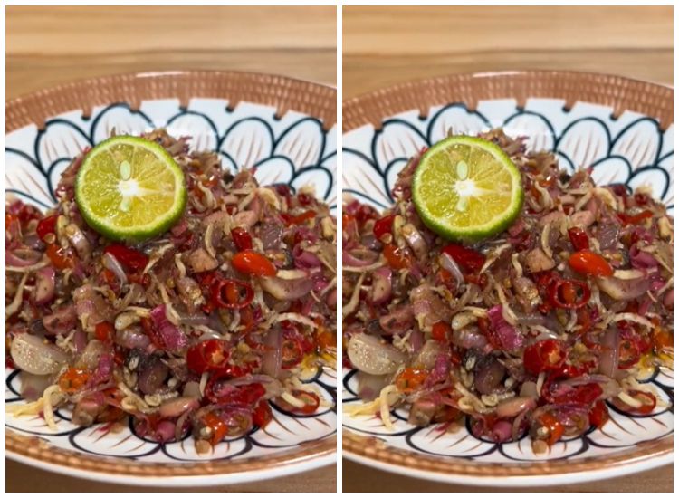 Simak 3 tips membuat sambal bongkot khas Bali yang viral di TikTok, salah satu rahasianya adalah harus pakai kecombrang.