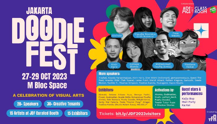 Meriahnya gelaran Jakarta Doodle Fest yang akan diselenggarakan selama tiga hari akhir Oktober ini. Yuk simak!