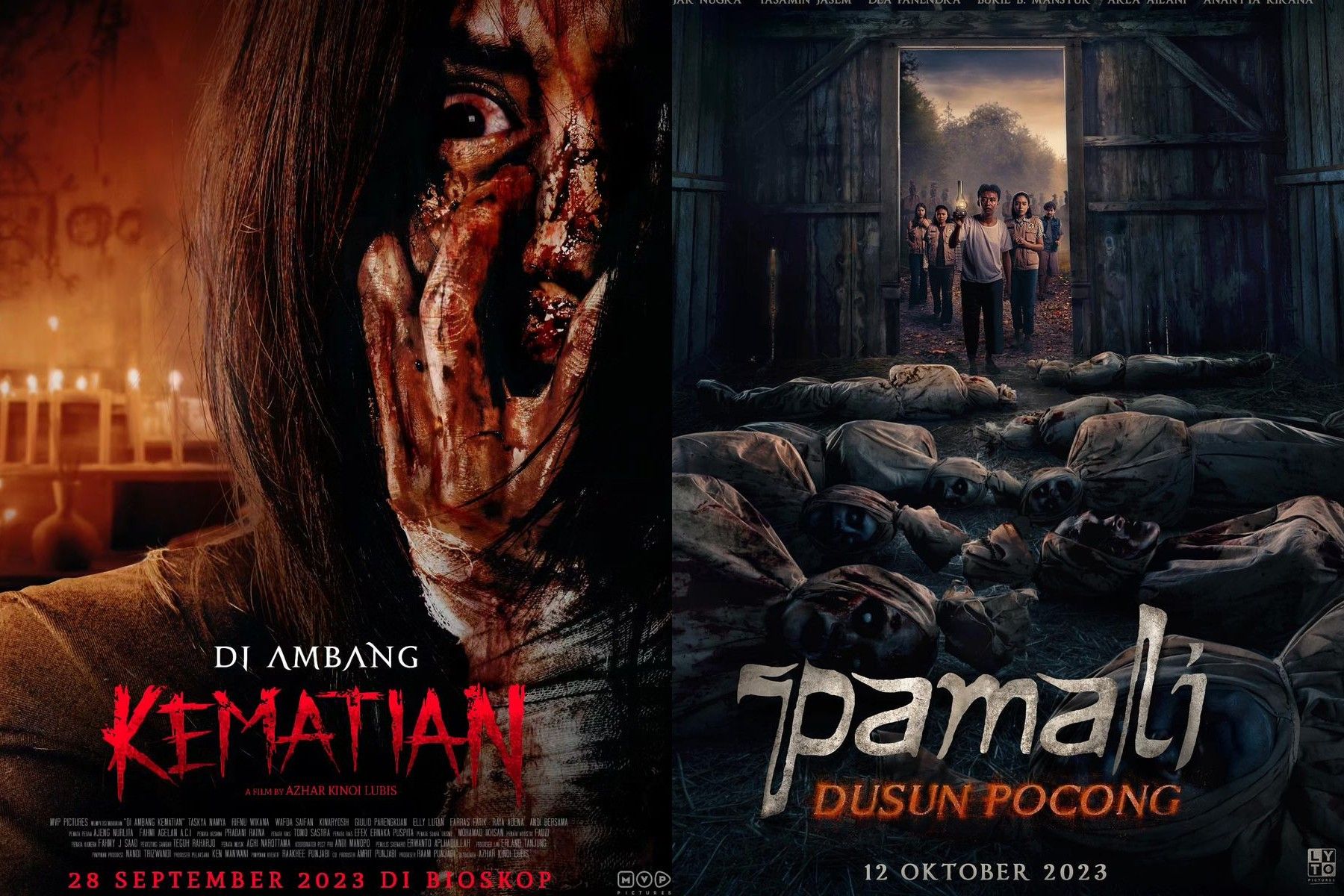 Pekan ketiga bulan Oktober 2023, ini dia sinopsis film horor Indonesia yang tayang di bioskop ada Pamali: Dusung Pocong hingga Janin Iblis Neraka.