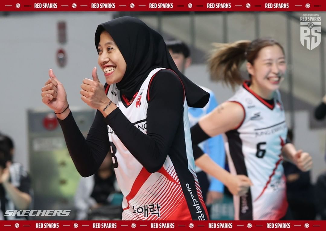 Sosok Megawati Hangestri yang baru saja menjadi MVP lagi di Liga Voli Korea. Megawati berhasil menyumbangkan 31 poin.