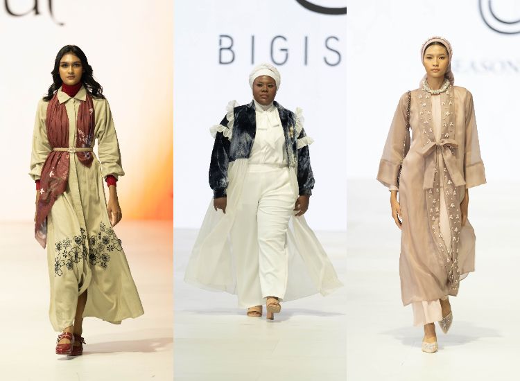 Berikut ini 3 jenama lokal yang pamerkan karya bertemakan Moment of Spark di JFW 2024, ada naPocut, Bigissimo, dan 4Season Hijab 