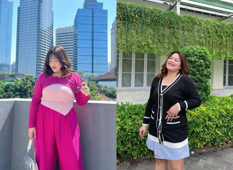 Model plus size Nina Permatasari membagikan rekomendasi brand fahsion lokal untuk tubuh curvy, ada Tutuloph hingga Bigissimo.