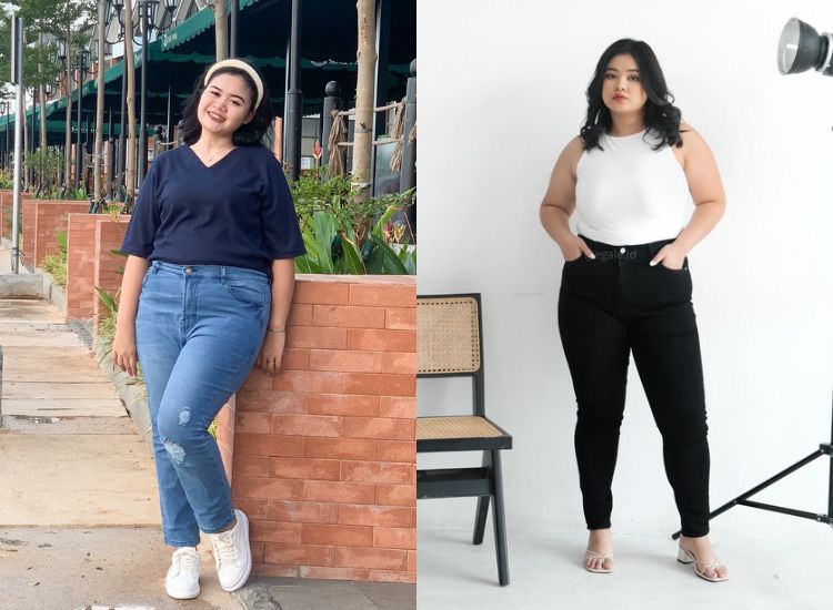 Berikut ini 5 rekomendasi plus size jeans untuk tubuh curvy yang viral di TikTok, bisa dibeli di Shopee.