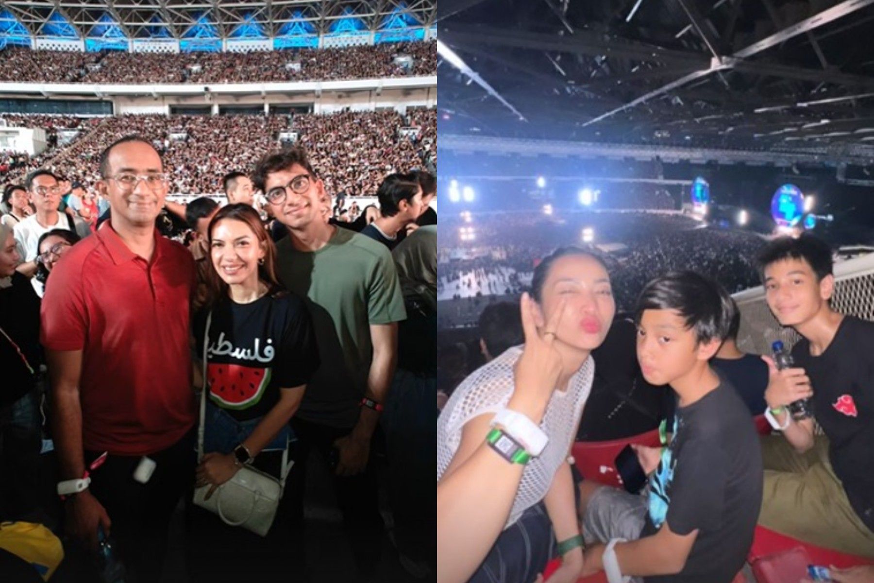 Ada Najwa Shihab, berikut ini lima artis perempuan yang menonton konser Coldplay di Jakarta pada Rabu (15/11/2023) malam.
