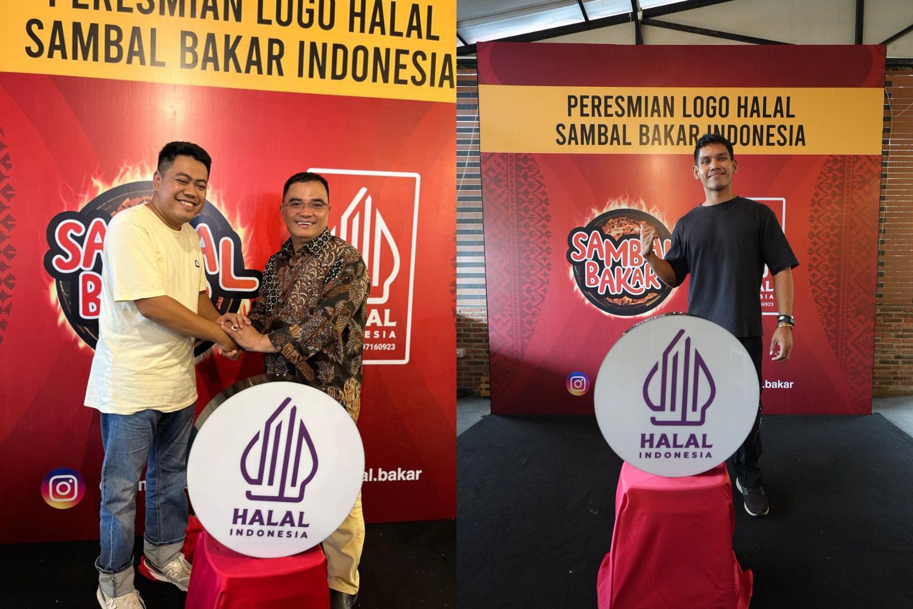 Peresmian logo halal Sambal Bakar Indonesia oleh MUI