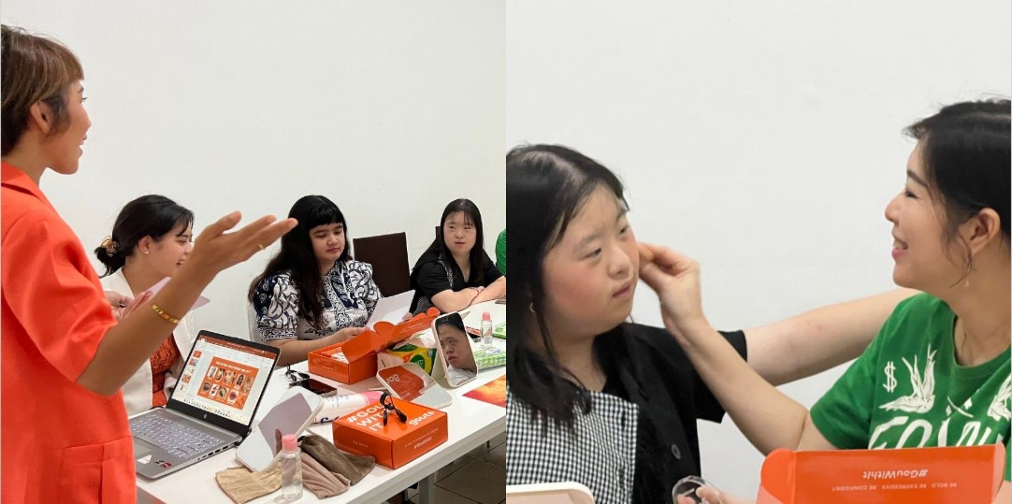 Sambut Hari Ibu, dua brand kecantikan lokal Whitelab dan goute adakan kegiatan beauty class untuk ibu dan anak berkebutuhan khusus. 