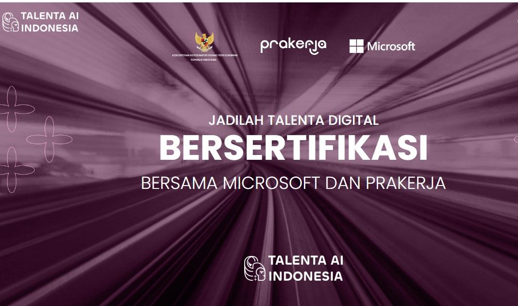 Prakerja kembali membuka program Talenta AI Indonesia bersama Microsoft, simak timeline dan cara mengikutinya!
