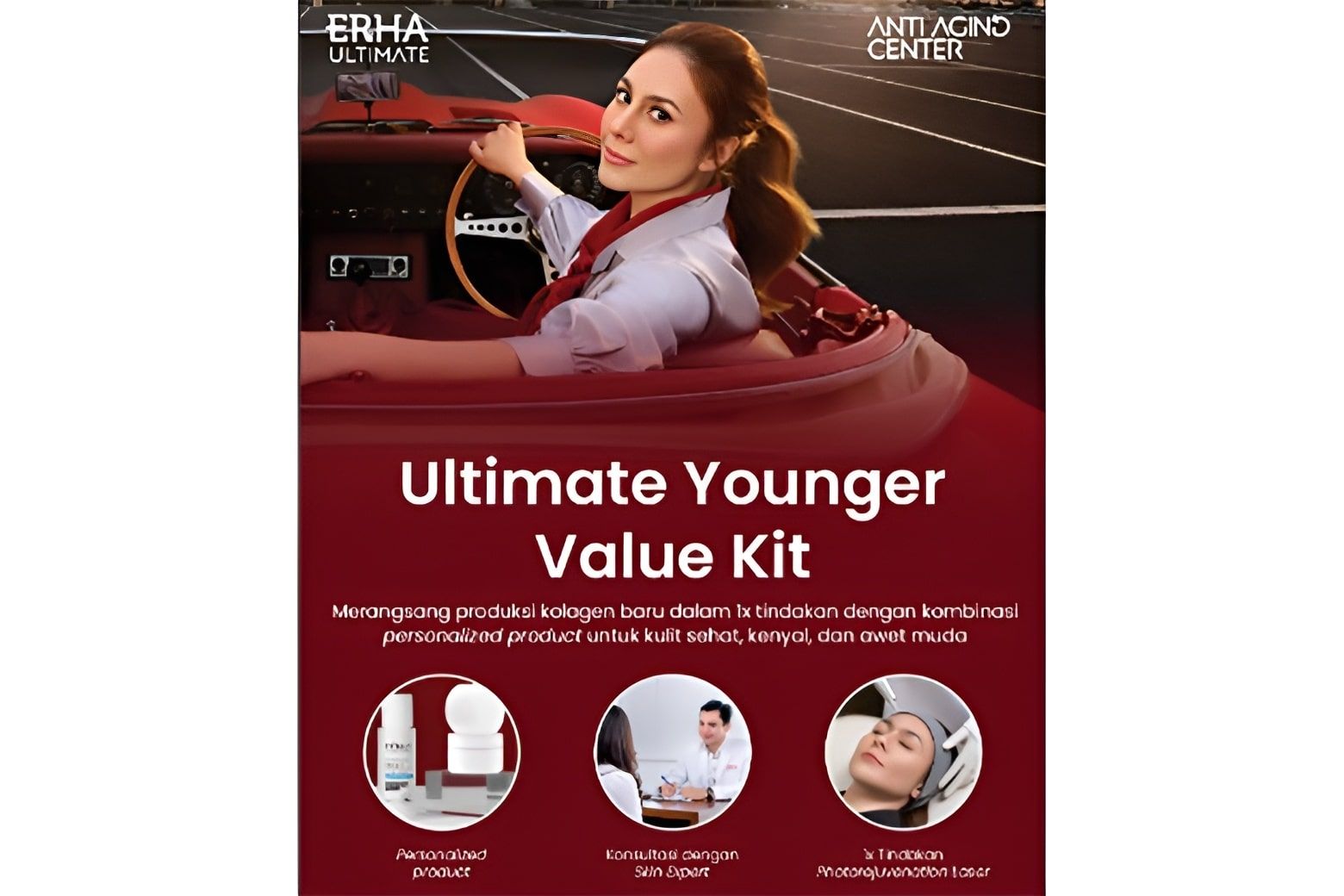 Anti Aging Center milik ERHA Ultimate menawarkan perawatan intensif untuk melawan tanda-tanda penuaan pada kulit.
