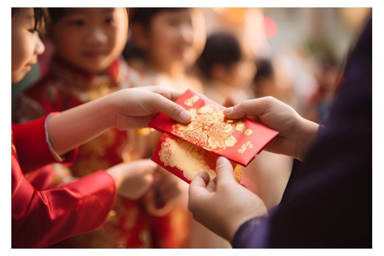 Salah satu tradisi Imlek yang selalu dinantikan adalah pembagian angpao, yakni amplop merah berisi uang.