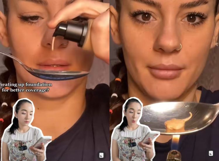 Teknik merias wajah viral di TikTok, dokter jelaskan bahaya bakar foundation, simak penjelasan selengkapnya.