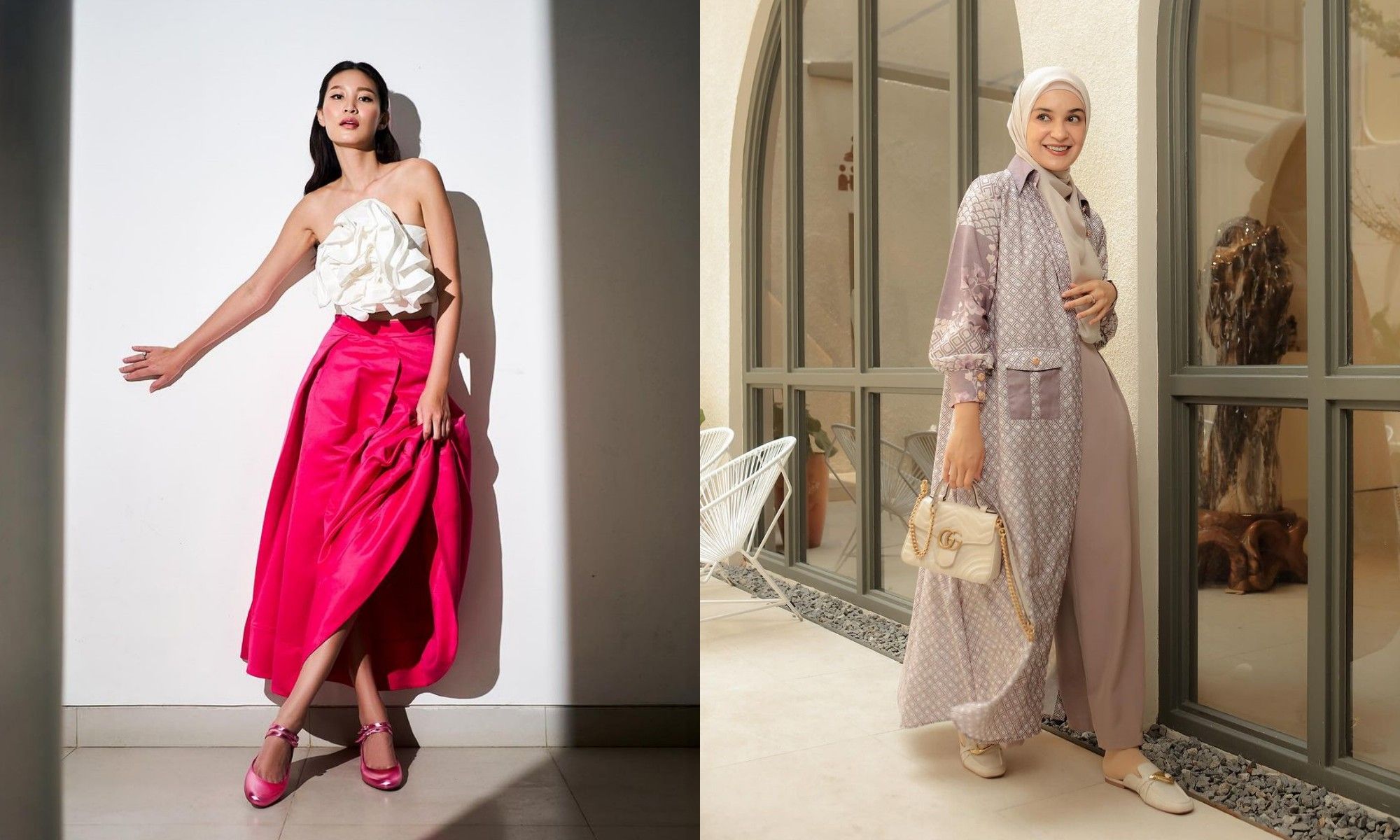 Ini inspirasi gaya untuk valentine's dinner ala artis. Elegan hingga etnik yang terinspirasi dari selebritas.