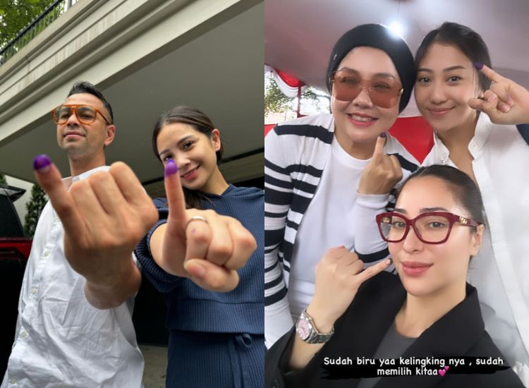Berikut ini 5 gaya artis nyoblos, yang simpel tapi tetap fashionable dan sopan, ada Nagita Slavina, Cinta Laura, sampai Rachel Vennya.