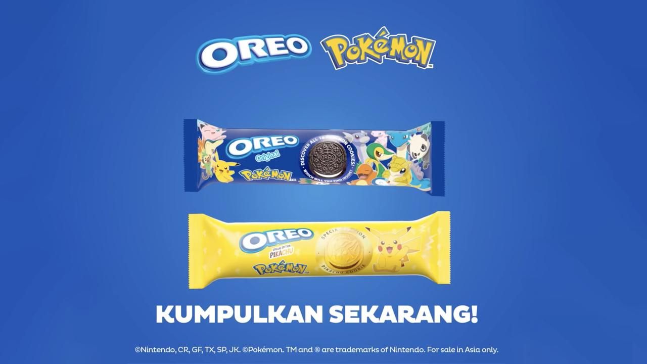 OREO berkolaborasi dengan Pokemon hadirkan koleksi terbatas keping karakter Mew. Wajib dikoleksi penggemar setia Pokemon.