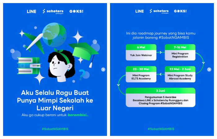 Kawan Puan mengincar beasiswa ke luar negeri? Simak program beasiswa dari LINE Indonesia dan Schoters by Ruangguru ini, daftarkan dirimu secepatnya!