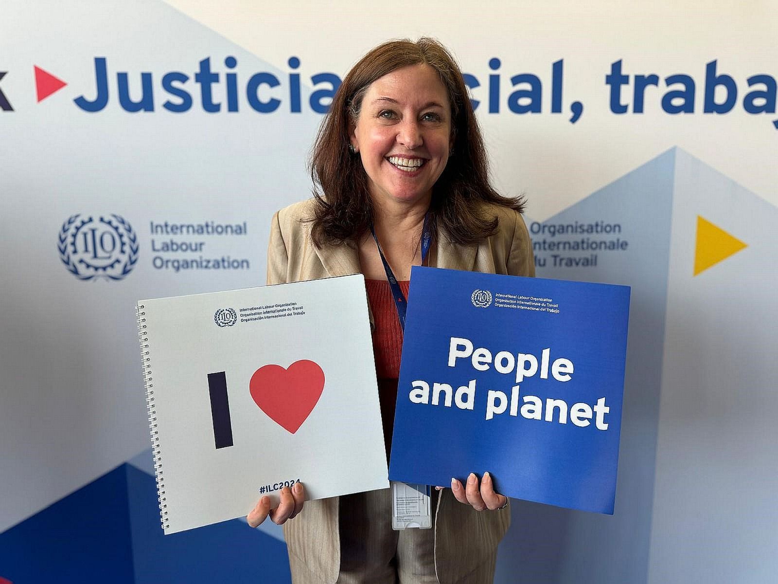 Celeste Drake, Deputi Jenderal ILO lakukan kunjungan ke Indonesiapada 18 sampai 21 Juni 2024. Membahas tentang isu ketenagakerjaan.
