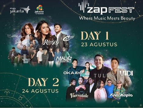 Berikut informasi tentang ZAP Fest yang dimeriahkan oleh Mahalini sampai Vierratale, simak penjelasannya!