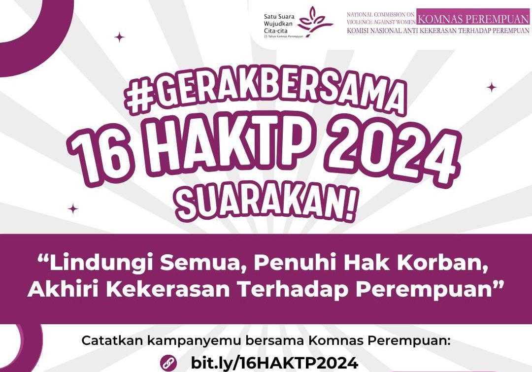 Komnas Perempuan siapkan berbagai agenda berikut dalam rangka Kampanye 16 Hari Anti Kekerasan Terhadap Perempuan 2024.
