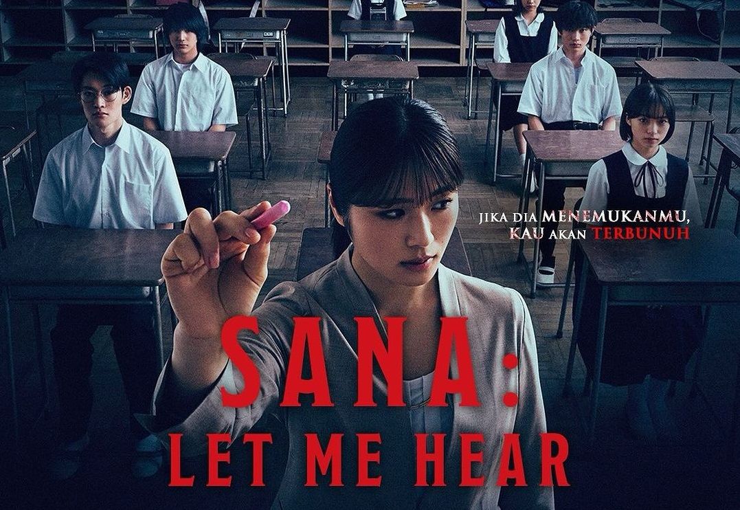 Sinopsis film SANA: Let Me Hear, film horor asal Jepang yang menceritakan kisah seorang guru yang mendapatkan teror.
