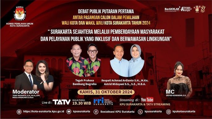Pernyataan dan komitmen dua pasangan calon Wali Kota dan Wakil Wali Kota Solo di Pilkada 2024 terkait perempuan dan pemberdayaan masyarakat.