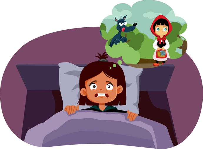 Perbedaan gangguan tidur berupa mimpi buruk dan teror malam yang membuat anak balita terbangun. Begini mengatasinya!