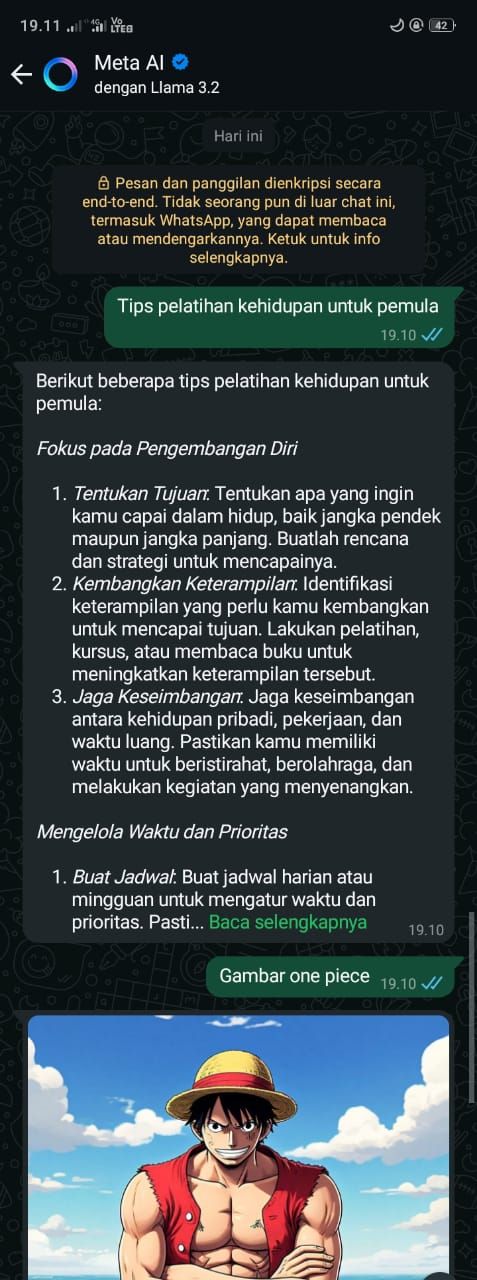 Meta AI di WhatsApp menghadirkan chatbot canggih berbasis AI yang membuat komunikasi lebih interaktif, menjawab pertanyaan hingga menciptakan gambar.