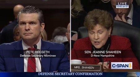Senator Jeanne Shaheen pertanyakan kredibilitas calon Menhan Pete Hegseth usai menyatakan tidak ingin ada perempuan di militer.