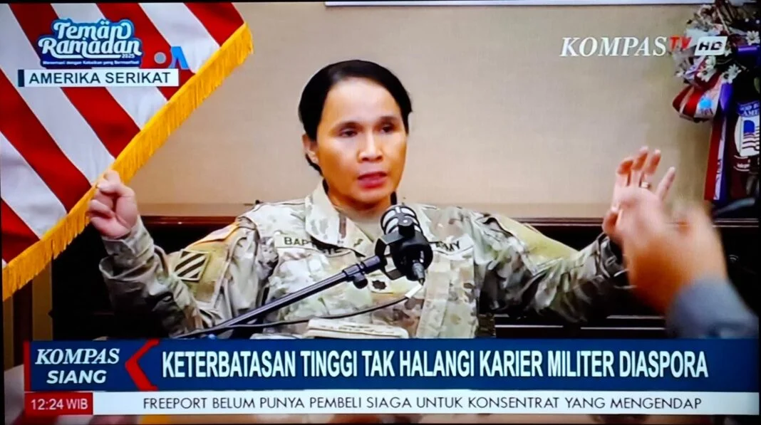 Mengenal sosok Letkol Rosita Aruan, anggota militer Amerika Serikat asal Indonesia yang tinggi badannya tak memenuhi syarat jadi Polwan.