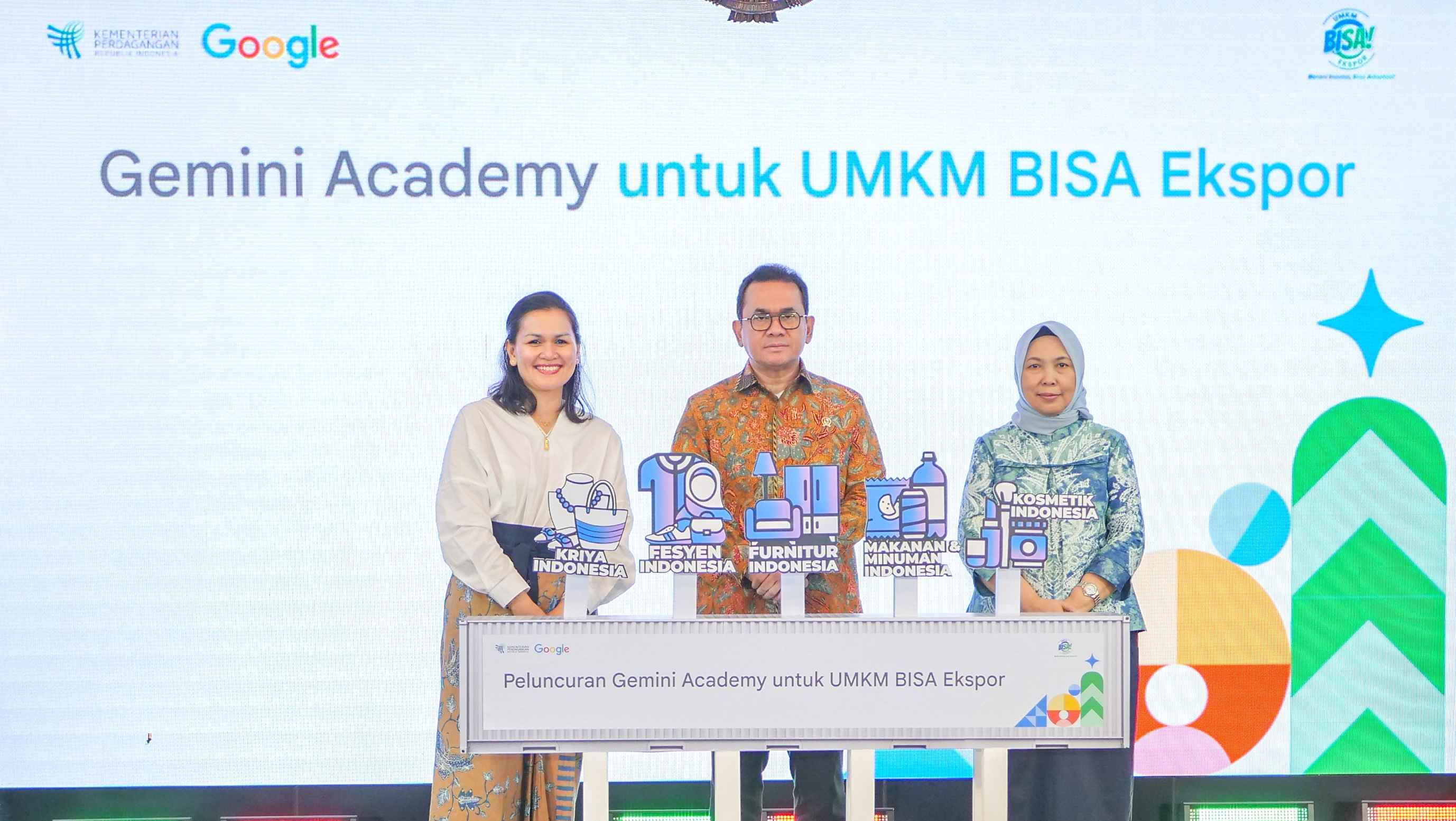 UMKM bakal bisa daftar pelatihan AI generatif setiap bulan untuk mendorong ekspor dengan ikut program Kemendag dan Gemini Academy ini.