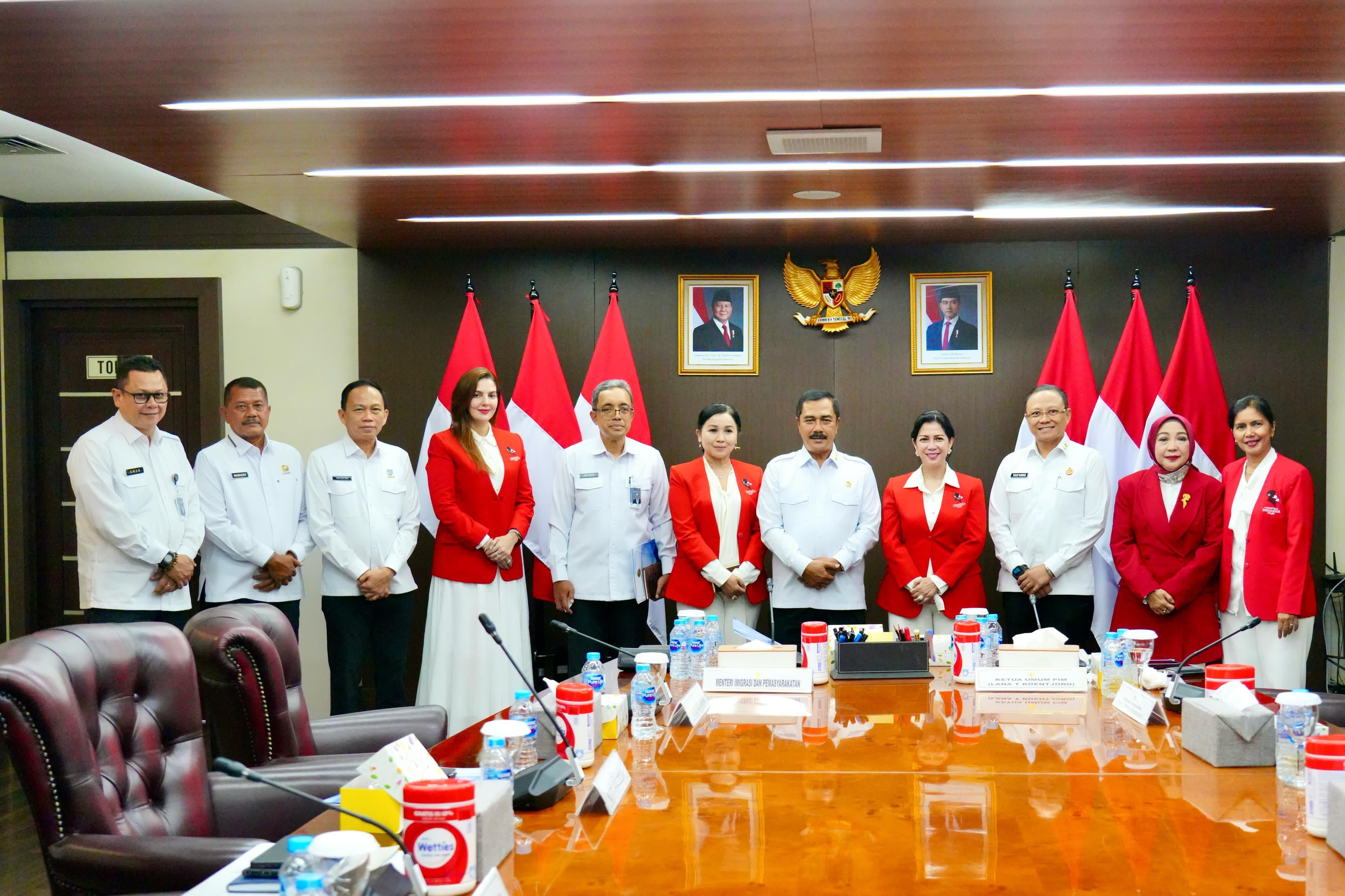 Kementerian Imigrasi dan Permasyarakatan bersama Perempuan Indonesia Maju bersinergi untuk perlindungan dan pemberdayaan perempuan.