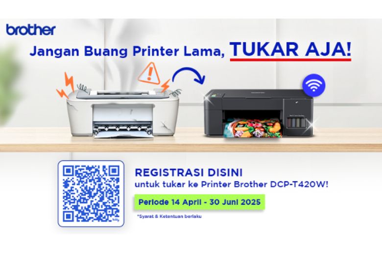Brother menghadirkan program “Trade-In Madness” untuk menukar printer lama merek apapun dengan printer Brother DCP-T420W.