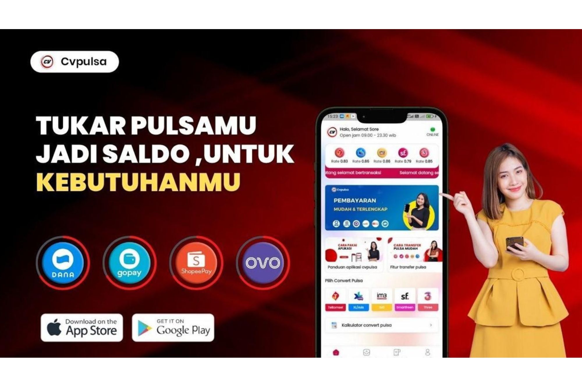 Hanya dalam waktu lima menit, saldo sudah bisa masuk ke rekening bank atau dompet digital Anda.