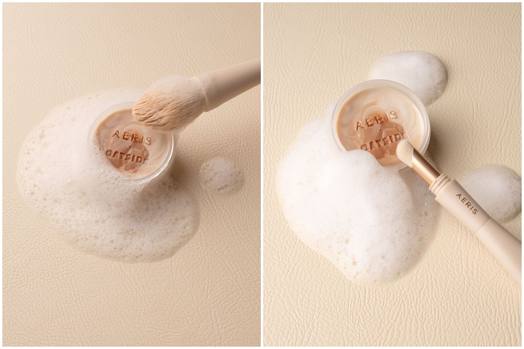 Pilihan produk blendie bar pembersih alat makeup dari Aeris yang terinspirasi minuman oat milk. Seperti apa?