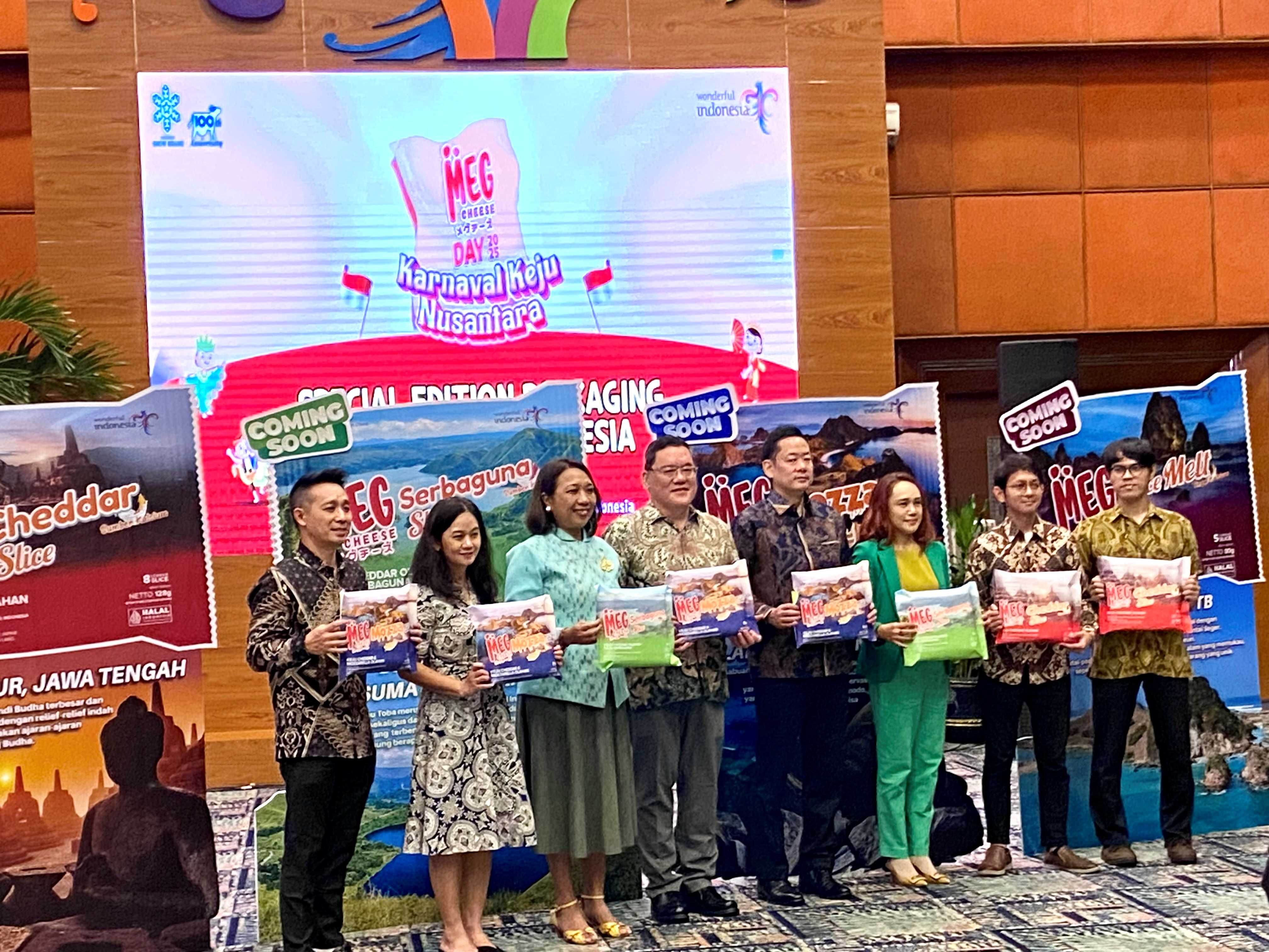 Sebagai salah satu upaya mendukung pariwisata Indonesia, kemasan keju Meg Cheese pamerkan keindahan Tanah Air. 