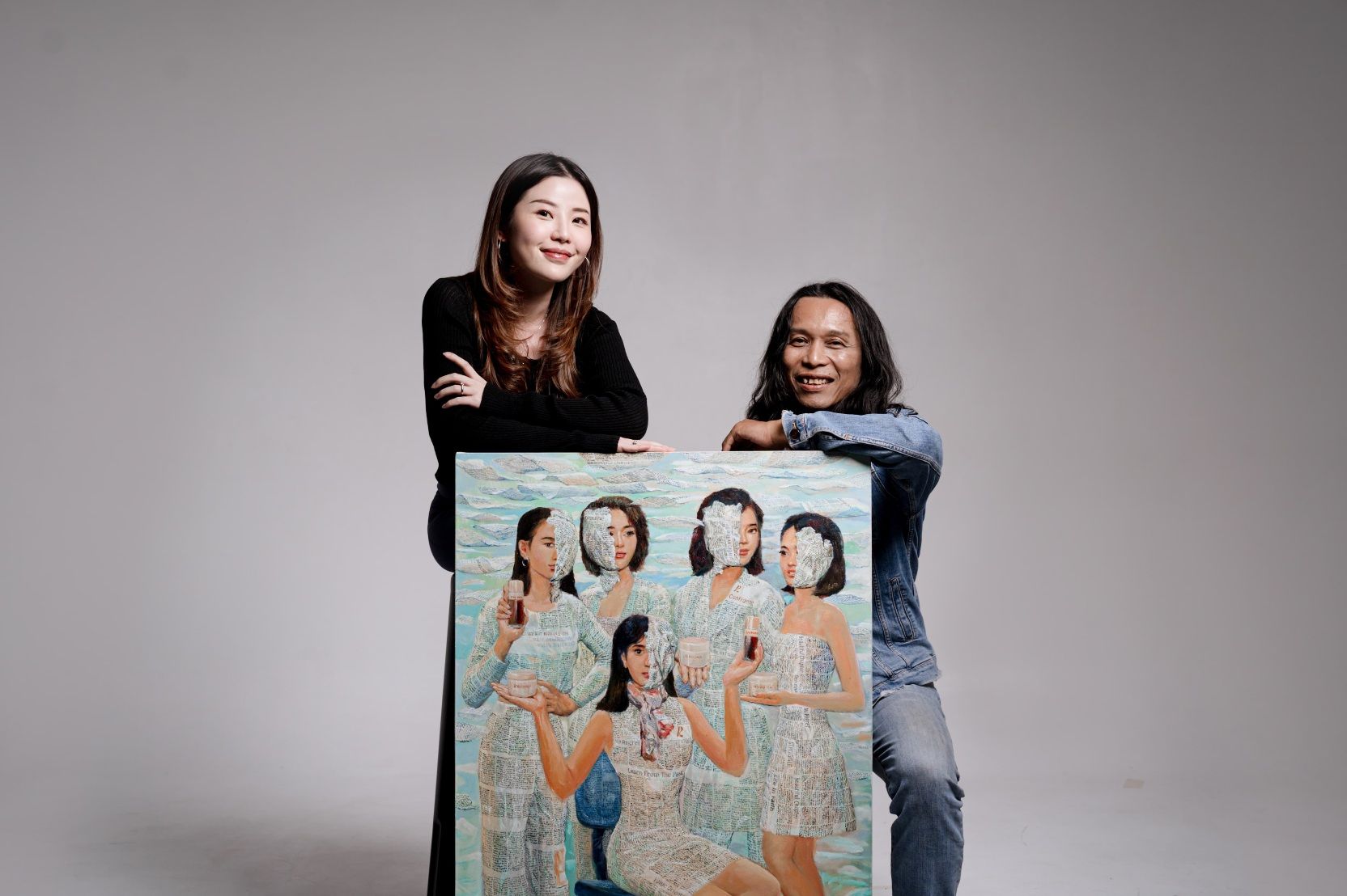 Brand skincare lokal Ryoona lakukan kolaborasi unik dengan seniman Budi Ubrux. 