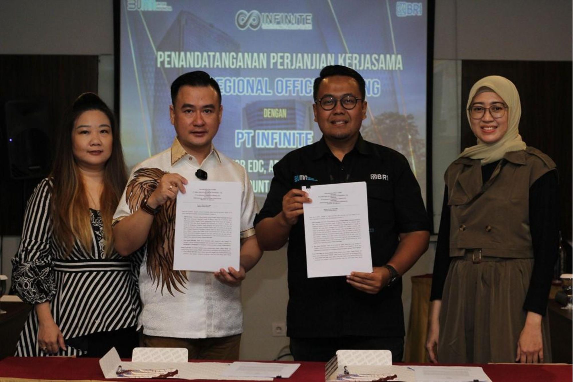 Kemitraan INFINITE dan BRI RO Malang bertujuan untuk menghadirkan berbagai solusi inovatif yang menyasar pelaku UMKKM.