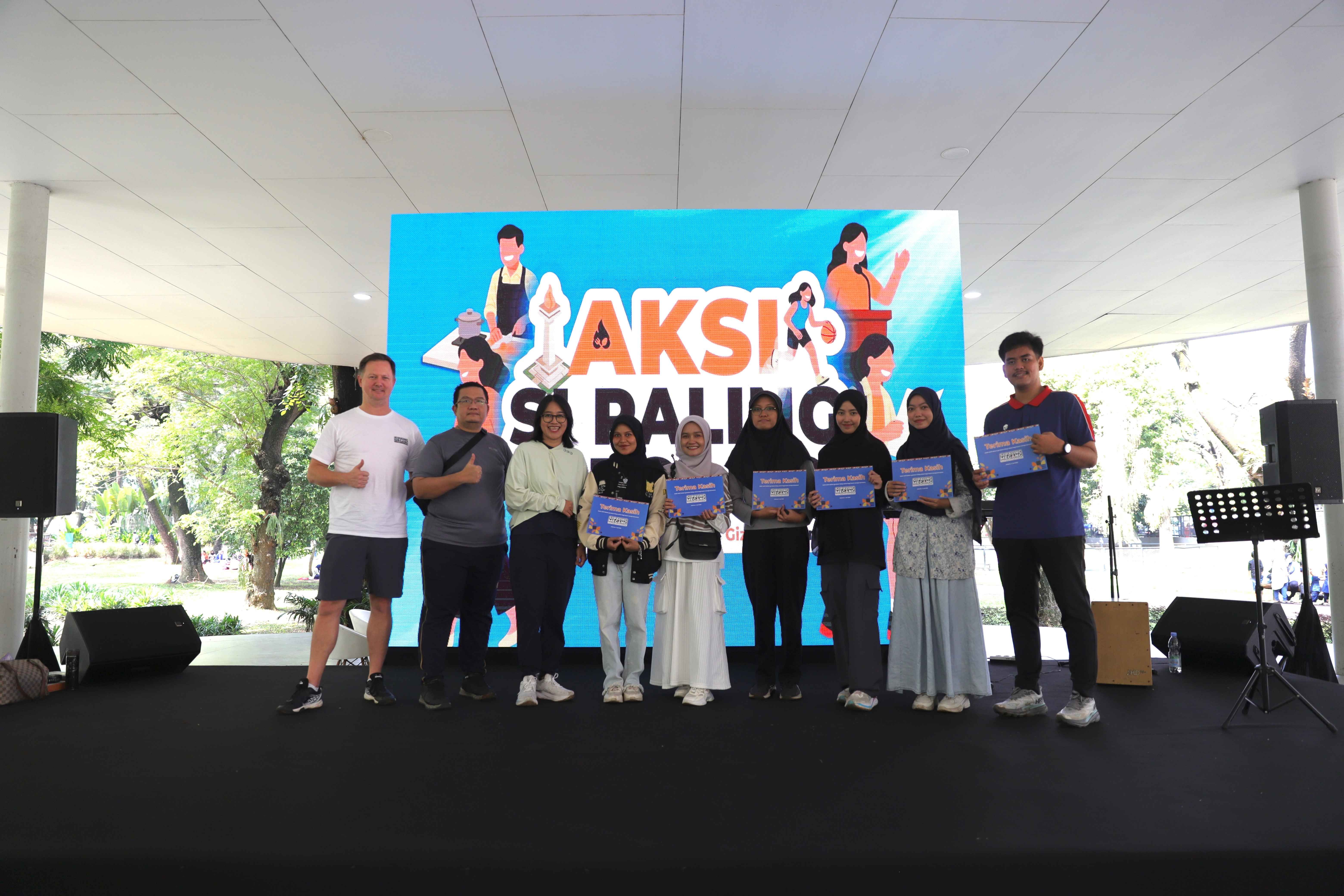 Kampanye Kementerian Kesehatan ‘Si Paling Megang - Menyala dengan Gerak dan Gizi Seimbang’ di Jakarta diikuti ratusan anak muda.