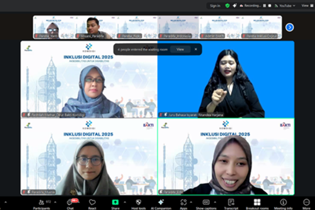 Pelatihan TIK Nasional bagi Penyandang Disabilitas merupakan bagian dari program “Inklusi Digital: Aksesibilitas untuk Disabilitas