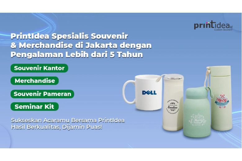 Ide souvenir kantor dari Print Idea untuk branding dan memperkuat hubungan klien juga karyawan. Ada apa saja?