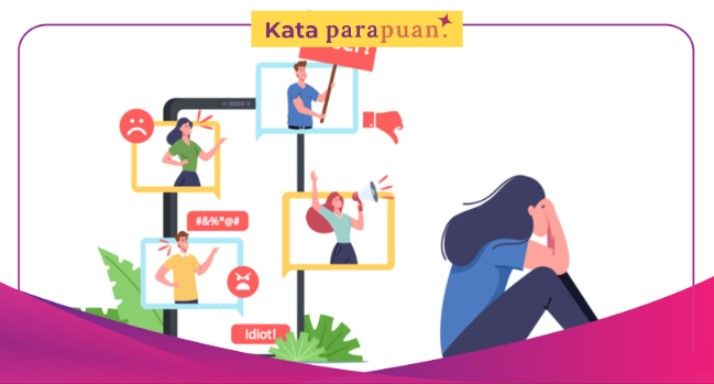 PR kita semua, menggunakan teknologi menjadi ruang aman dan invovasi untuk penghapusan kekerasan dan diskriminasi terhadap perempuan.