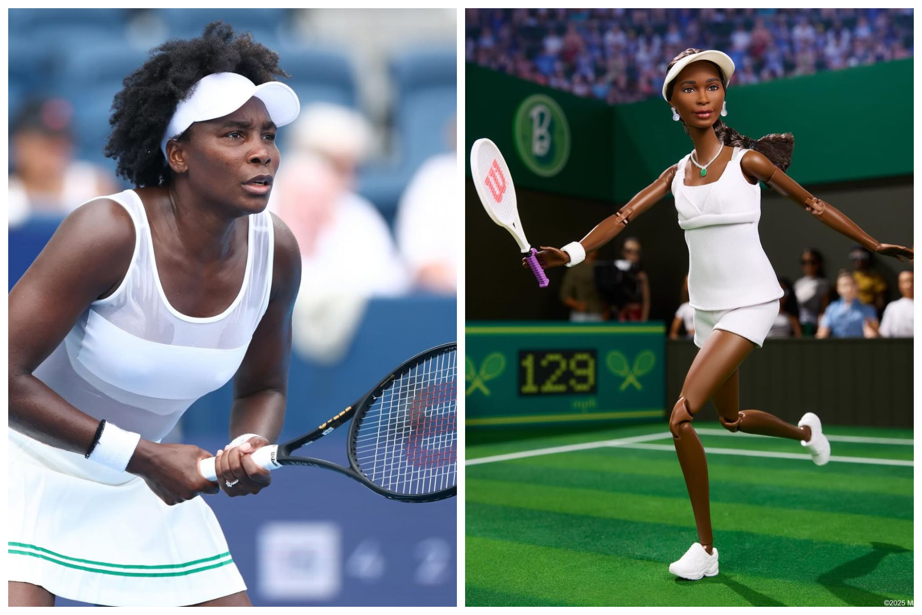 Menginspirasi sebagai simbol perjuangan kesetaraan hadiah atlet putra dan putri, legenda tennis Venus Williams diabadikan jadi boneka Barbie.