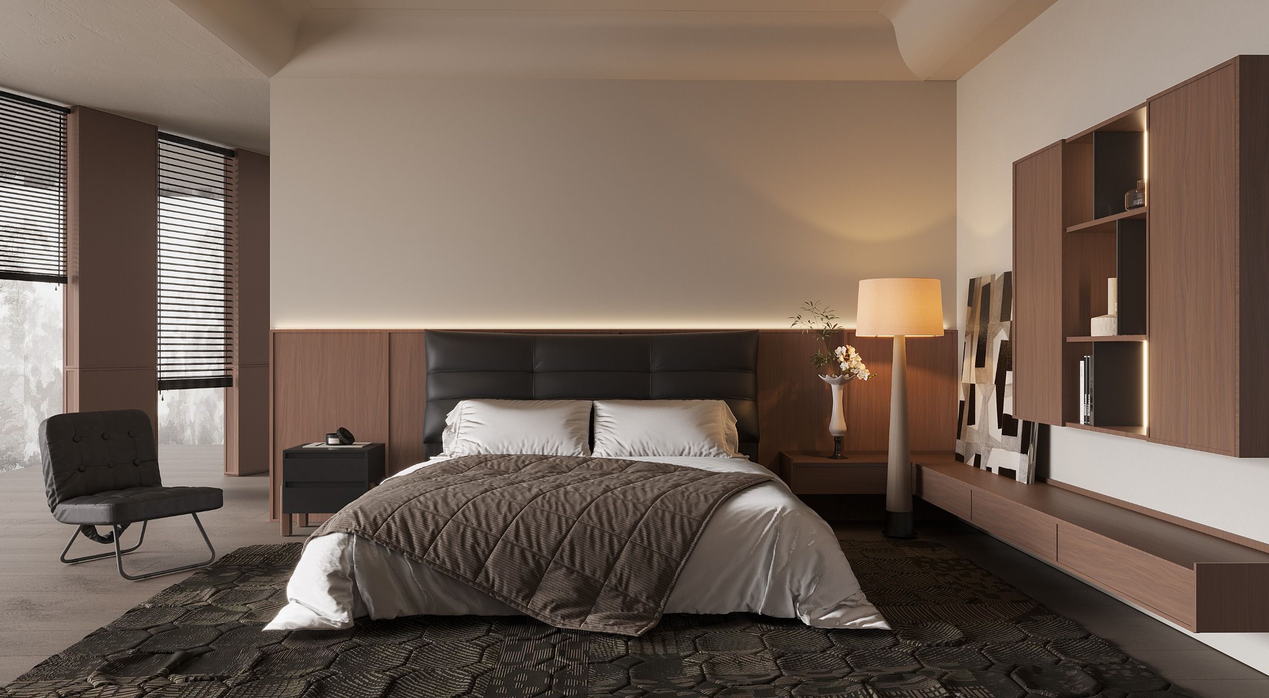 Interior bergaya kontemporer-heritage dari IDEMU.