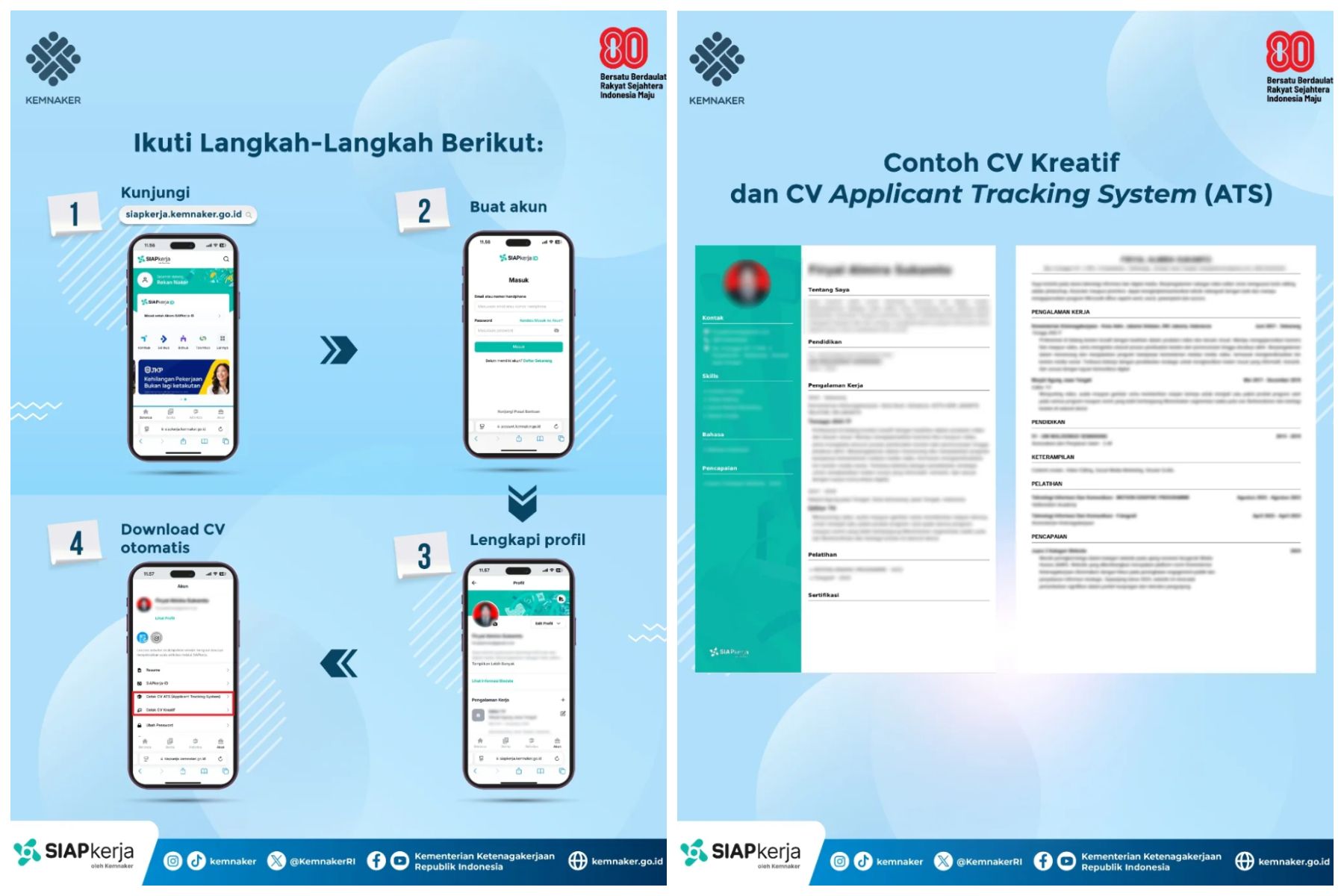 SIAPKerja Kemnaker sediakan pembuatan CV otomatis yang bisa diunduh. Simak cara membuatnya dan bagaimana kamu daftar akun! 